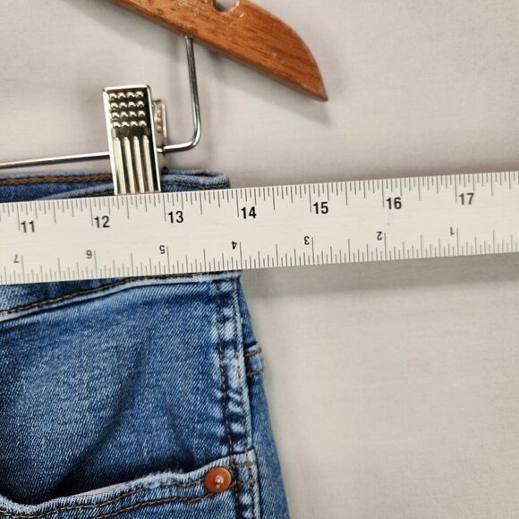 Madewell 10" High Rise Skinny Jeans Womens 27 Raw Hem Button Fly Ankle Denim - Picture 3 of 10